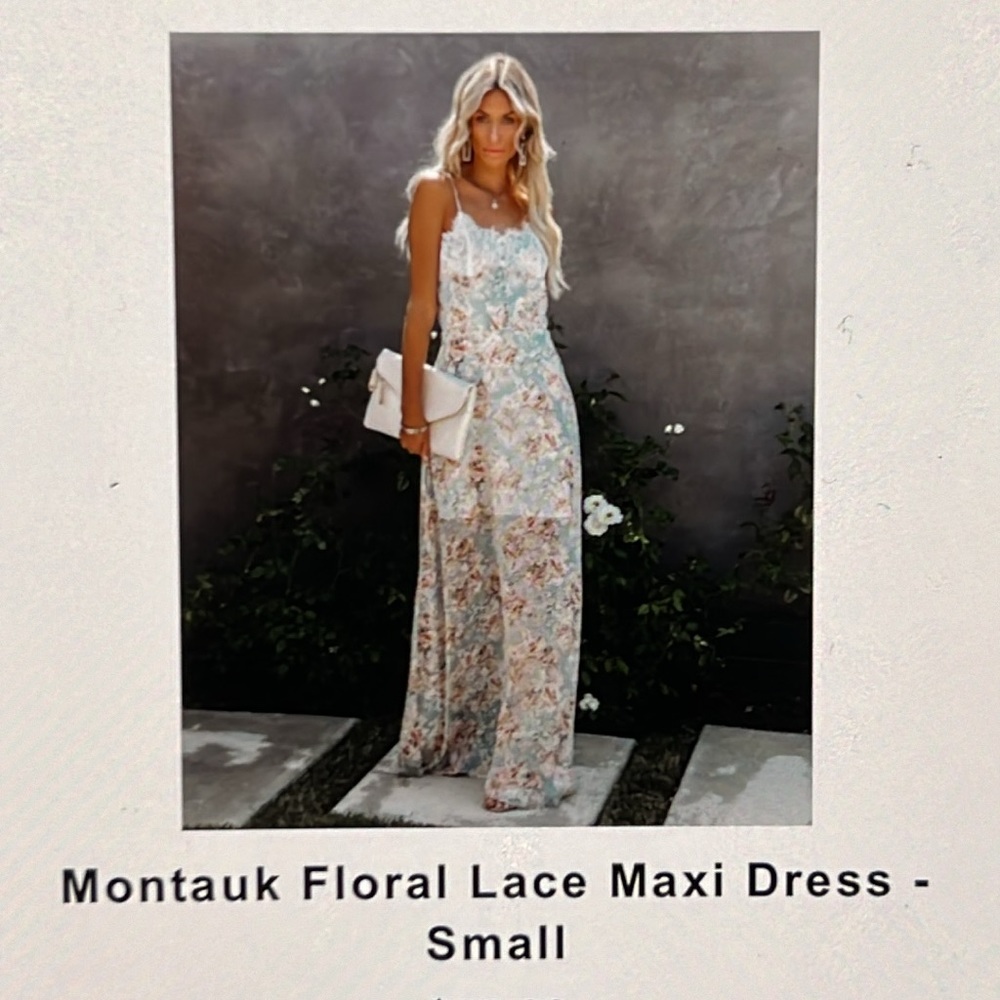 Montauk Floral Lace Maxi Dress